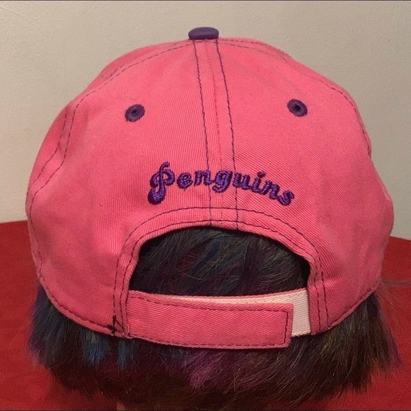 Pittsburgh Penguins NHL Youth Girls Kids Pink New Era 9Forty Baseball Hat Cap - Picture 4 of 7